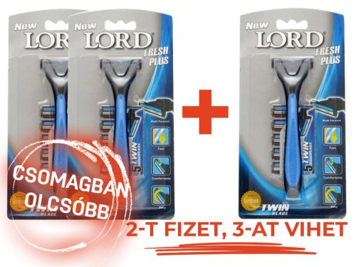 LORD II Fresh PLUS készülék + 5 cserélhető fej (L142P) 2-t fizet, 3-at vihet