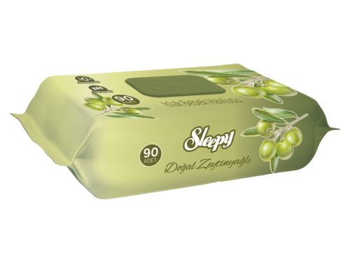Sleepy nedves törlőkendő 90db-os Fedeles Olívaolaj & Pamut