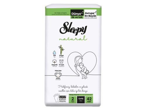 Sleepy Natural Ultra Sensitive Bambusz nadrágpelenka Mini 2 (3-6)/42db
