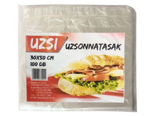 Uzsi uzsonnás tasak 6L 30x50cm - 100db