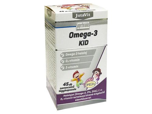 JutaVit Omega-3 Kid lágykapszula 45db - Narancs