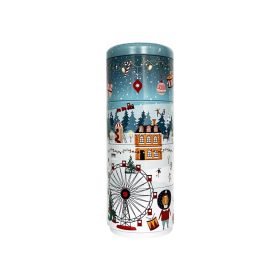 Karácsonyi fém díszdoboz - Négy szintes - Hello Winter