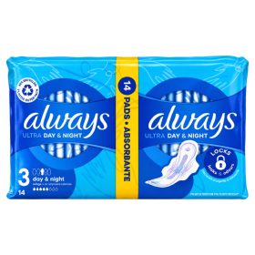Always Ultra egészségügyi betét 14 db - Day&Night (S3)