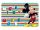 Disney Mickey Stripy tányéralátét 43x28 cm