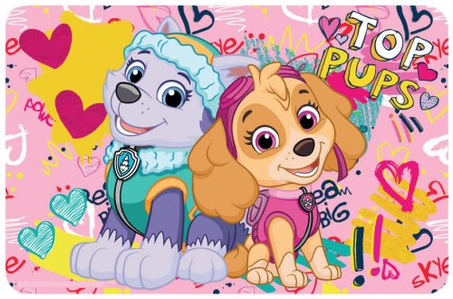 Mancs Őrjárat Top Pups tányéralátét 43x28 cm