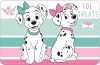 Disney 101 Siblings Kiskutya tányéralátét 43x28 cm