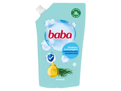 Baba folyékony szappan utántöltő 500ml - Antibakteriális - Teafa