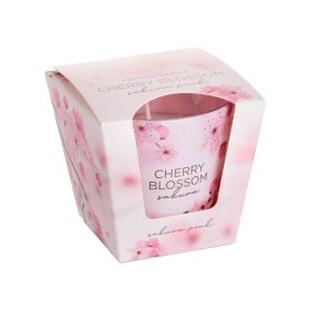   Bartek illatgyertya üvegpohárban Cseresznyevirág - Sakura Pink
