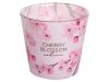 Bartek illatgyertya üvegpohárban Cseresznyevirág - Sakura Pink