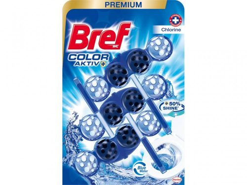 Bref PRÉMIUM WC frissítő 3X50g - Chlorine (Color Aktiv)