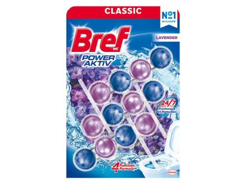 Bref Power Aktiv WC frissítő 3X50g - Levendula