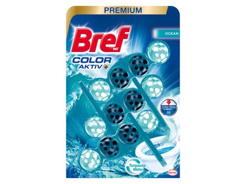 Bref PRÉMIUM WC frissítő 3X50g - Oceán (Color Aktiv)