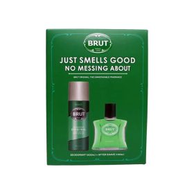   Brut férfi ajándékcsomag (deo 200ml + after shave 100ml) - Original