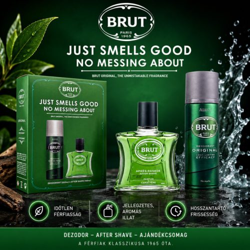 Brut férfi ajándékcsomag (deo 200ml + after shave 100ml) - Original