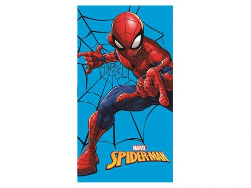 Pókember kéztörlő, arctörlő, törölköző - 35x65cm - Világoskék