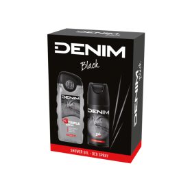   Denim férfi ajándékcsomag (deo 150ml + tusfürdő 250ml) - Black