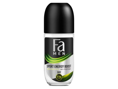 Fa Men férfi deo GOLYÓS üveges 50ml - Sport Energy Boost