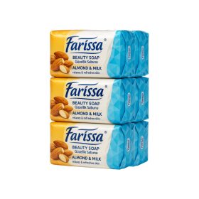 Farissa Beauty szappan 6x50g - Mandula és Tej
