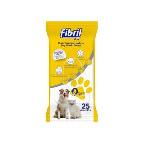 Fibril Kisállat törlőkendő Fedeles 25db