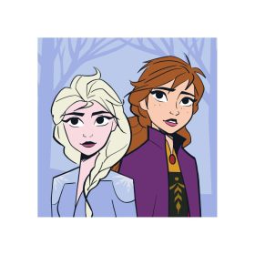  Disney Jégvarázs Sisters Mágikus Kéztörlő arctörlő, törölköző 30x30cm