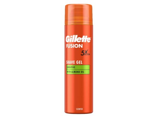 Gillette Fusion 5 borotvagél 200ml - Sensitive mandulaolajjal