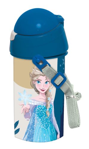 Disney Jégvarázs Together We Lead műanyag szívószálas kulacs akasztóval 500 ml