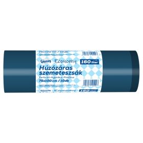   Glossy Economy húzózáras szemeteszsák 160L/10db (75x100cm)