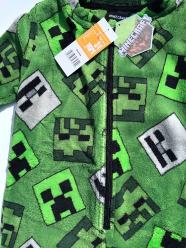 Minecraft Emerald gyerek hosszú pizsama, overál 3 - 4 év / 98 - 104 cm