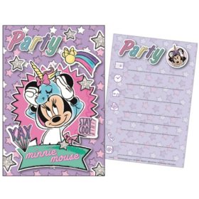 Disney Minnie Unicorn party meghívó