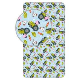 Peppa malac George's Tractor gumis lepedő 90x200 cm