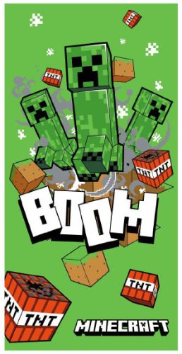 Minecraft Boom fürdőlepedő, strand törölköző 70x140cm