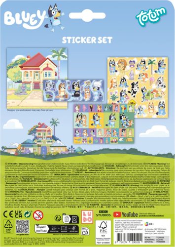 Bluey Home matrica szett