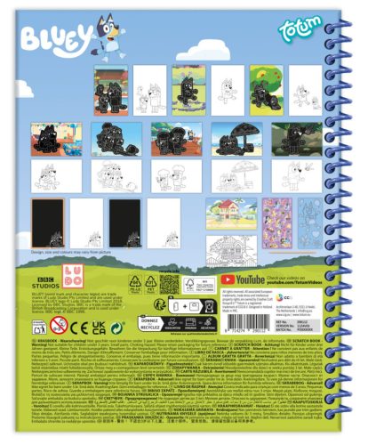 Bluey Fun scratch képkarcoló készlet és activity szett