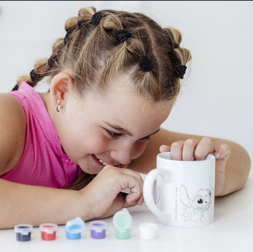 Disney Lilo és Stitch, A csillagkutya Alien festhető porcelán bögre 235 ml Díszdobozban