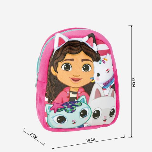 Gabi babaháza plüss hátizsák, táska 22 cm