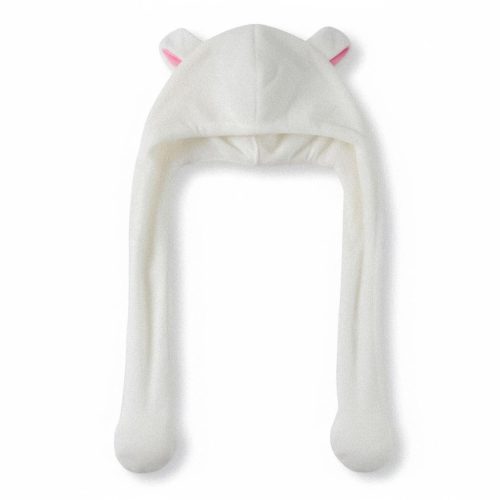 Hello Kitty White gyerek sapka mozgatható fülekkel