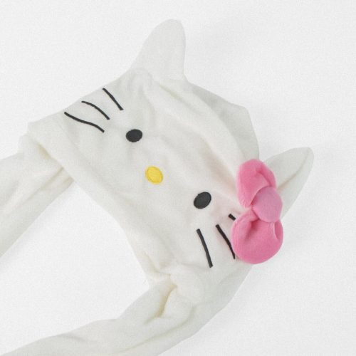 Hello Kitty White gyerek sapka mozgatható fülekkel