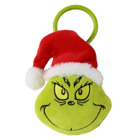   A Grincs Green 3D plüss figura akasztóval, táskadísz 14 cm
