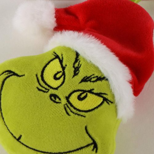 A Grincs Green 3D plüss figura akasztóval, táskadísz 14 cm