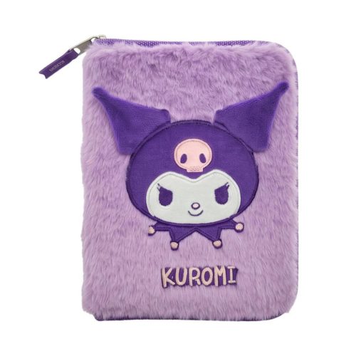 Hello Kitty Kuromi Purple plüss tolltartó töltött 2 emeletes