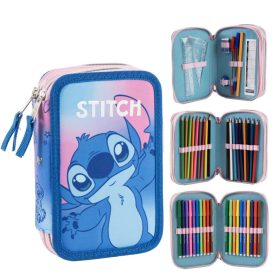   Disney Lilo és Stitch, A csillagkutya Galaxy tolltartó töltött 3 emeletes