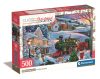Karácsonyi Train 500 db-os Compact puzzle Clementoni