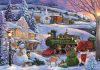 Karácsonyi Train 500 db-os Compact puzzle Clementoni