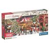 Karácsonyi falu Village 1000 db-os panorama puzzle Clementoni
