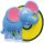Szafari Elephant tortagyertya, számgyertya 0-ás