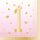 Első születésnap Pink Ombre szalvéta 16 db-os 33x33 cm