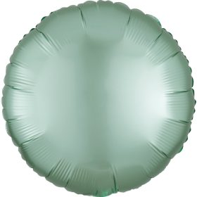 Zöld Silk Lustre Mint kör fólia lufi 43 cm