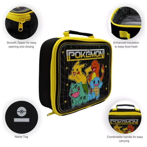 Pokémon Original Team thermo uzsonnás táska, hűtőtáska 23 cm