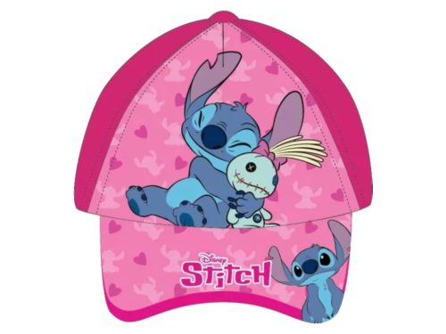Disney Lilo és Stitch, A csillagkutya Hugging Scrump gyerek baseball sapka 52 cm - Sötét rózsaszín