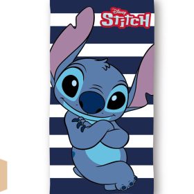   Disney Lilo és Stitch, A csillagkutya Cool Stripe fürdőlepedő, strand törölköző 70x140cm (Fast Dry)